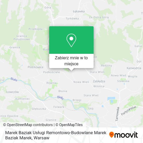 Mapa Marek Baziak Usługi Remontowo-Budowlane Marek Baziak Marek