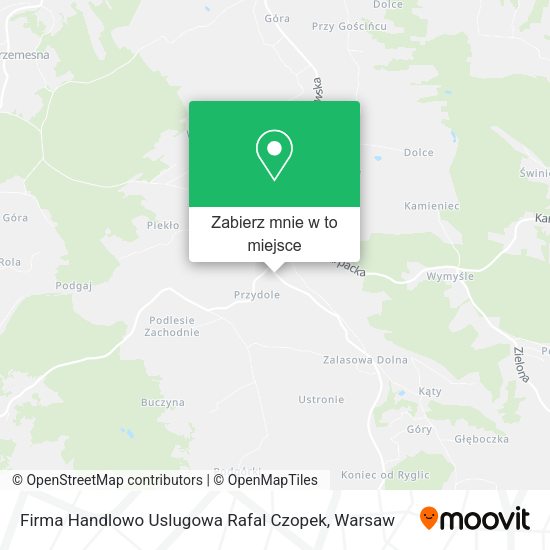 Mapa Firma Handlowo Uslugowa Rafal Czopek