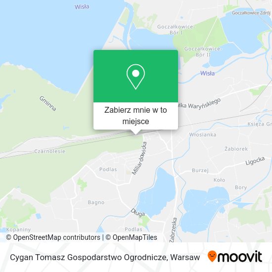 Mapa Cygan Tomasz Gospodarstwo Ogrodnicze