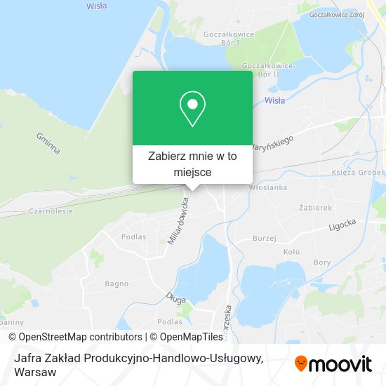 Mapa Jafra Zakład Produkcyjno-Handlowo-Usługowy