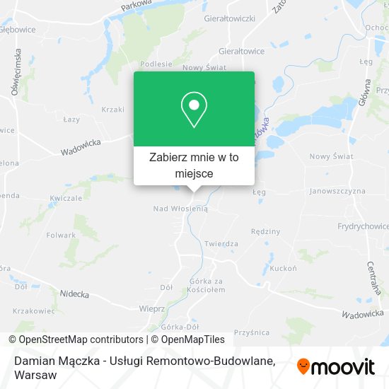 Mapa Damian Mączka - Usługi Remontowo-Budowlane