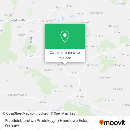 Mapa Przedsiebiorstwo Produkcyjno Handlowe Eska