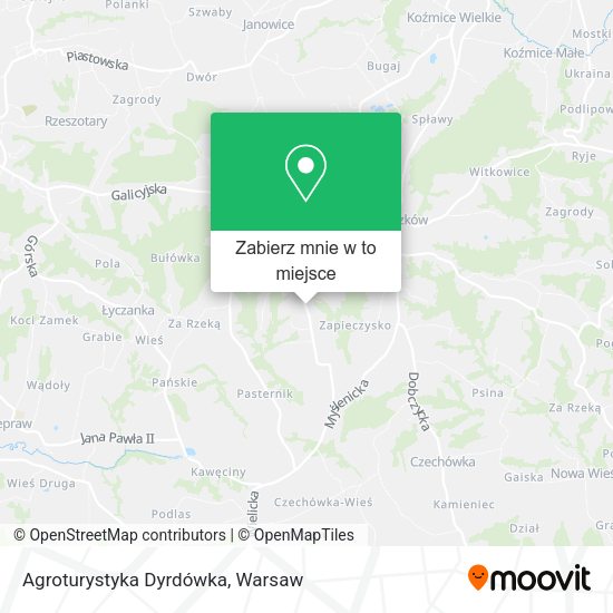 Mapa Agroturystyka Dyrdówka