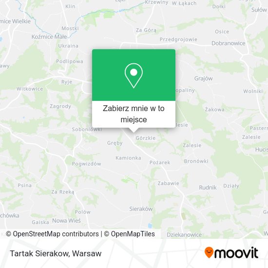 Mapa Tartak Sierakow