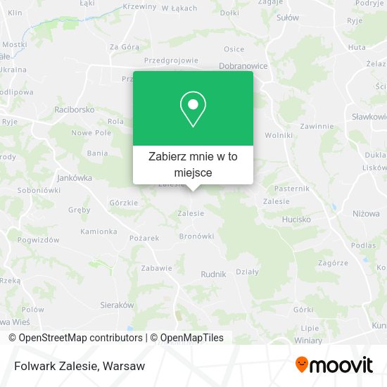 Mapa Folwark Zalesie