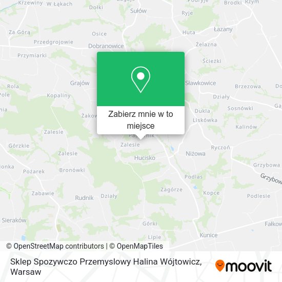 Mapa Sklep Spozywczo Przemyslowy Halina Wójtowicz