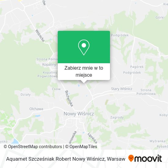 Mapa Aquamet Szcześniak Robert Nowy Wiśnicz