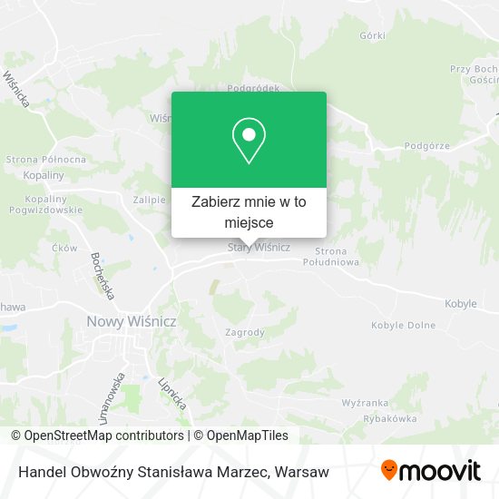 Mapa Handel Obwoźny Stanisława Marzec