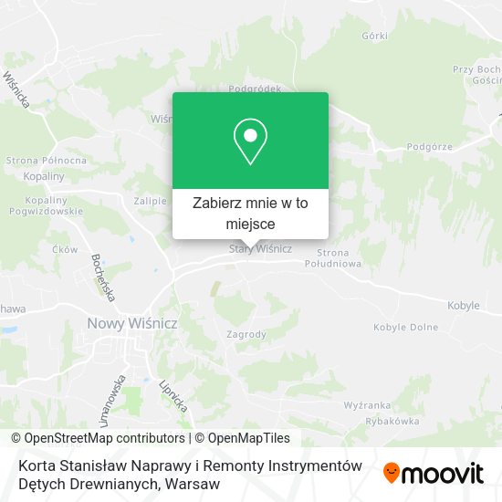 Mapa Korta Stanisław Naprawy i Remonty Instrymentów Dętych Drewnianych