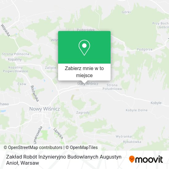 Mapa Zakład Robót Inżynieryjno Budowlanych Augustyn Anioł