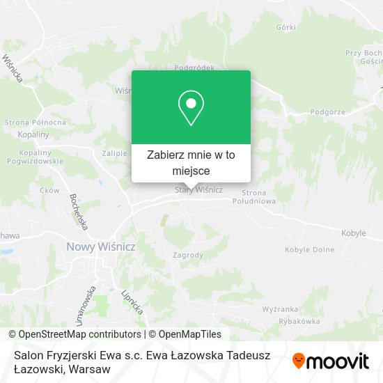 Mapa Salon Fryzjerski Ewa s.c. Ewa Łazowska Tadeusz Łazowski