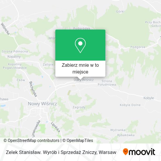 Mapa Zelek Stanisław. Wyrób i Sprzedaż Zniczy