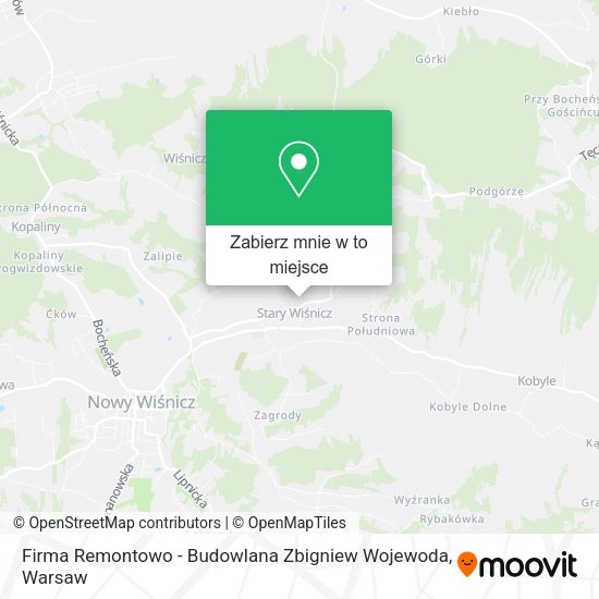 Mapa Firma Remontowo - Budowlana Zbigniew Wojewoda