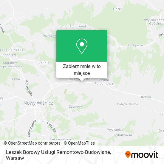 Mapa Leszek Borowy Usługi Remontowo-Budowlane