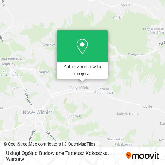 Mapa Usługi Ogólno Budowlane Tadeusz Kokoszka