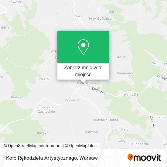 Mapa Koło Rękodzieła Artystycznego