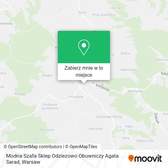 Mapa Modna Szafa Sklep Odziezowo Obuwniczy Agata Sarad