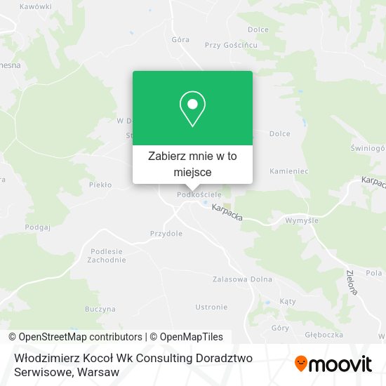 Mapa Włodzimierz Kocoł Wk Consulting Doradztwo Serwisowe