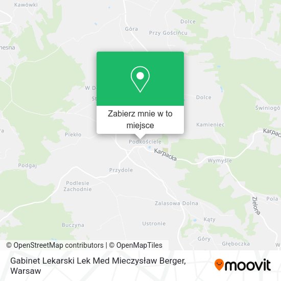 Mapa Gabinet Lekarski Lek Med Mieczysław Berger