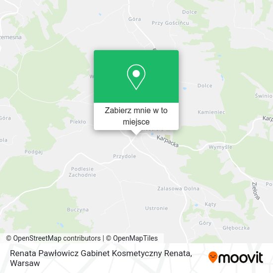 Mapa Renata Pawłowicz Gabinet Kosmetyczny Renata