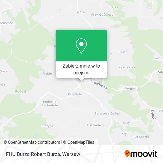 Mapa FHU Burza Robert Burza