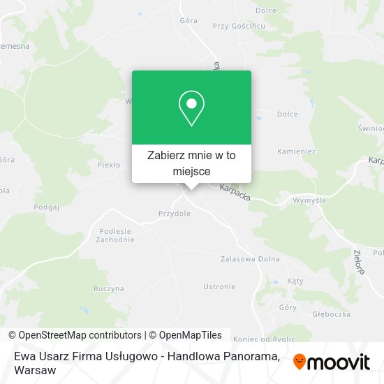 Mapa Ewa Usarz Firma Usługowo - Handlowa Panorama