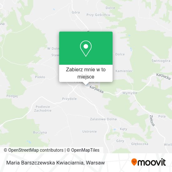 Mapa Maria Barszczewska Kwiaciarnia