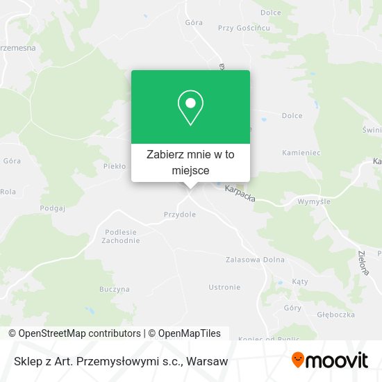 Mapa Sklep z Art. Przemysłowymi s.c.