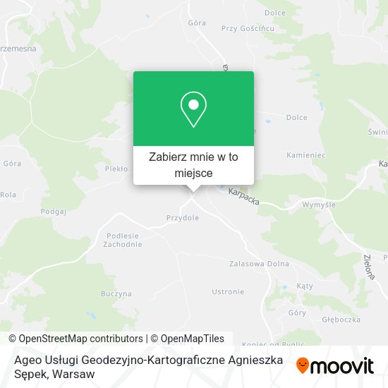 Mapa Ageo Usługi Geodezyjno-Kartograficzne Agnieszka Sępek