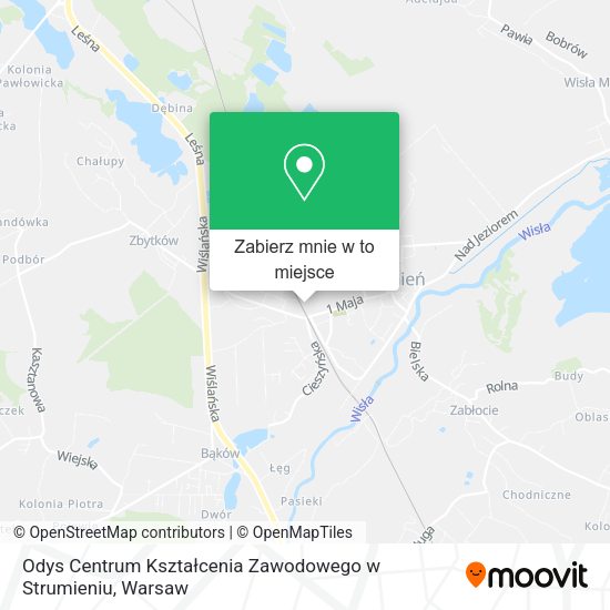 Mapa Odys Centrum Kształcenia Zawodowego w Strumieniu