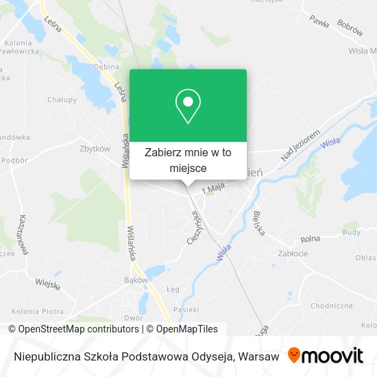 Mapa Niepubliczna Szkoła Podstawowa Odyseja