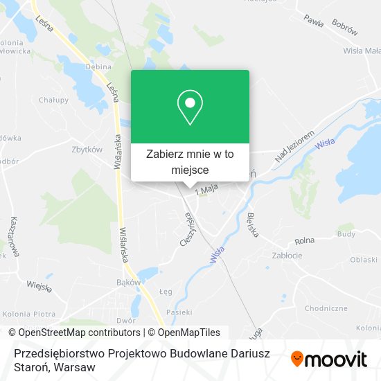 Mapa Przedsiębiorstwo Projektowo Budowlane Dariusz Staroń