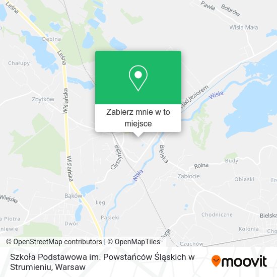 Mapa Szkoła Podstawowa im. Powstańców Śląskich w Strumieniu