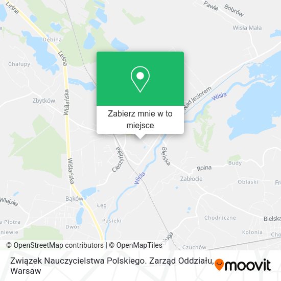 Mapa Związek Nauczycielstwa Polskiego. Zarząd Oddziału