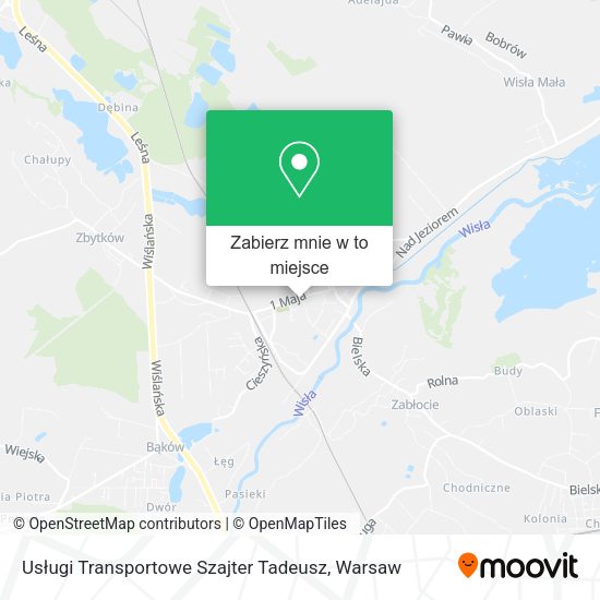 Mapa Usługi Transportowe Szajter Tadeusz