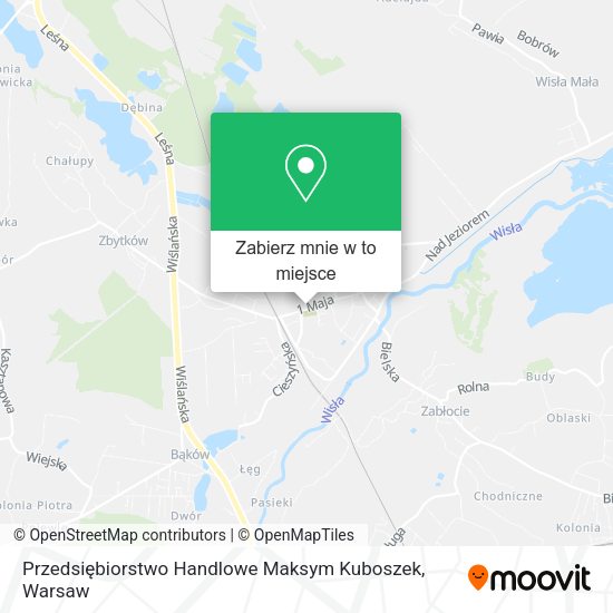 Mapa Przedsiębiorstwo Handlowe Maksym Kuboszek