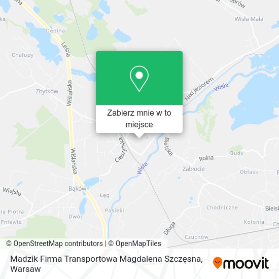 Mapa Madzik Firma Transportowa Magdalena Szczęsna