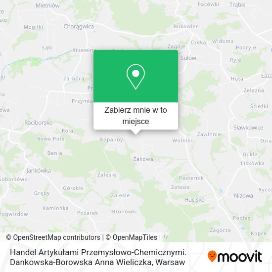 Mapa Handel Artykułami Przemysłowo-Chemicznymi. Dankowska-Borowska Anna Wieliczka