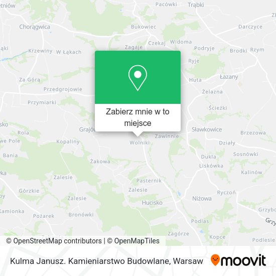 Mapa Kulma Janusz. Kamieniarstwo Budowlane