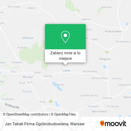 Mapa Jan Tabak Firma Ogólnobudowlana