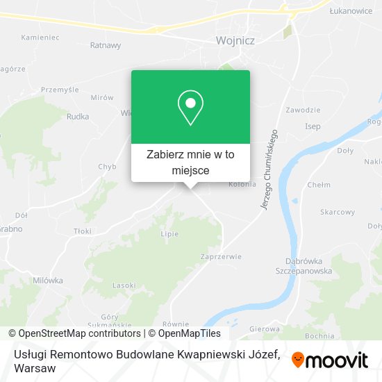 Mapa Usługi Remontowo Budowlane Kwapniewski Józef