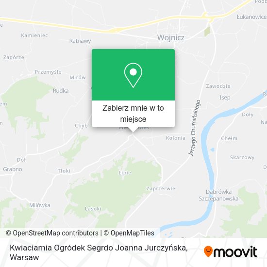 Mapa Kwiaciarnia Ogródek Segrdo Joanna Jurczyńska