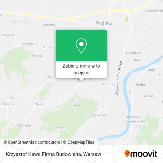 Mapa Krzysztof Kawa Firma Budowlana