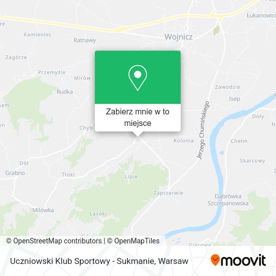 Mapa Uczniowski Klub Sportowy - Sukmanie