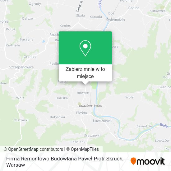 Mapa Firma Remontowo Budowlana Paweł Piotr Skruch