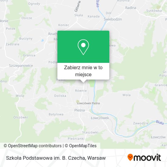 Mapa Szkoła Podstawowa im. B. Czecha