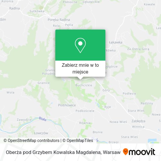 Mapa Oberża pod Grzybem Kowalska Magdalena