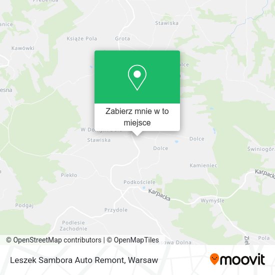 Mapa Leszek Sambora Auto Remont