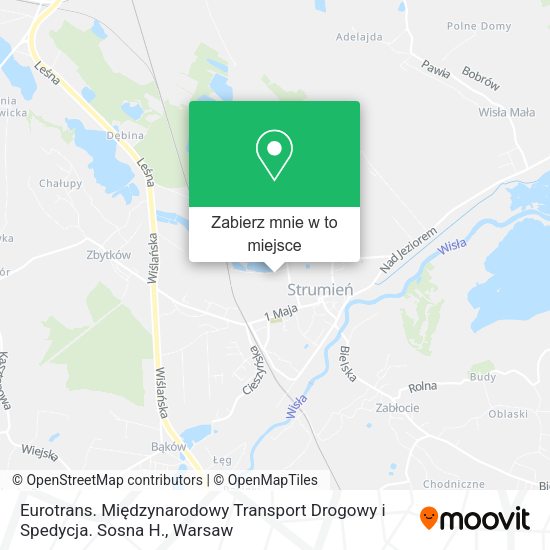 Mapa Eurotrans. Międzynarodowy Transport Drogowy i Spedycja. Sosna H.