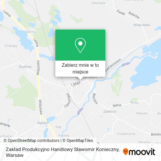 Mapa Zakład Produkcyjno Handlowy Sławomir Konieczny